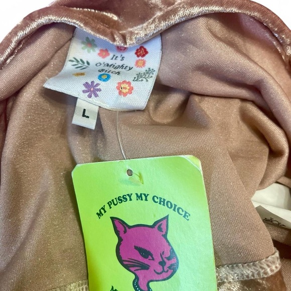 O-Mighty Pink Velvet Daddy Tank Top Large - Picture 6 of 7